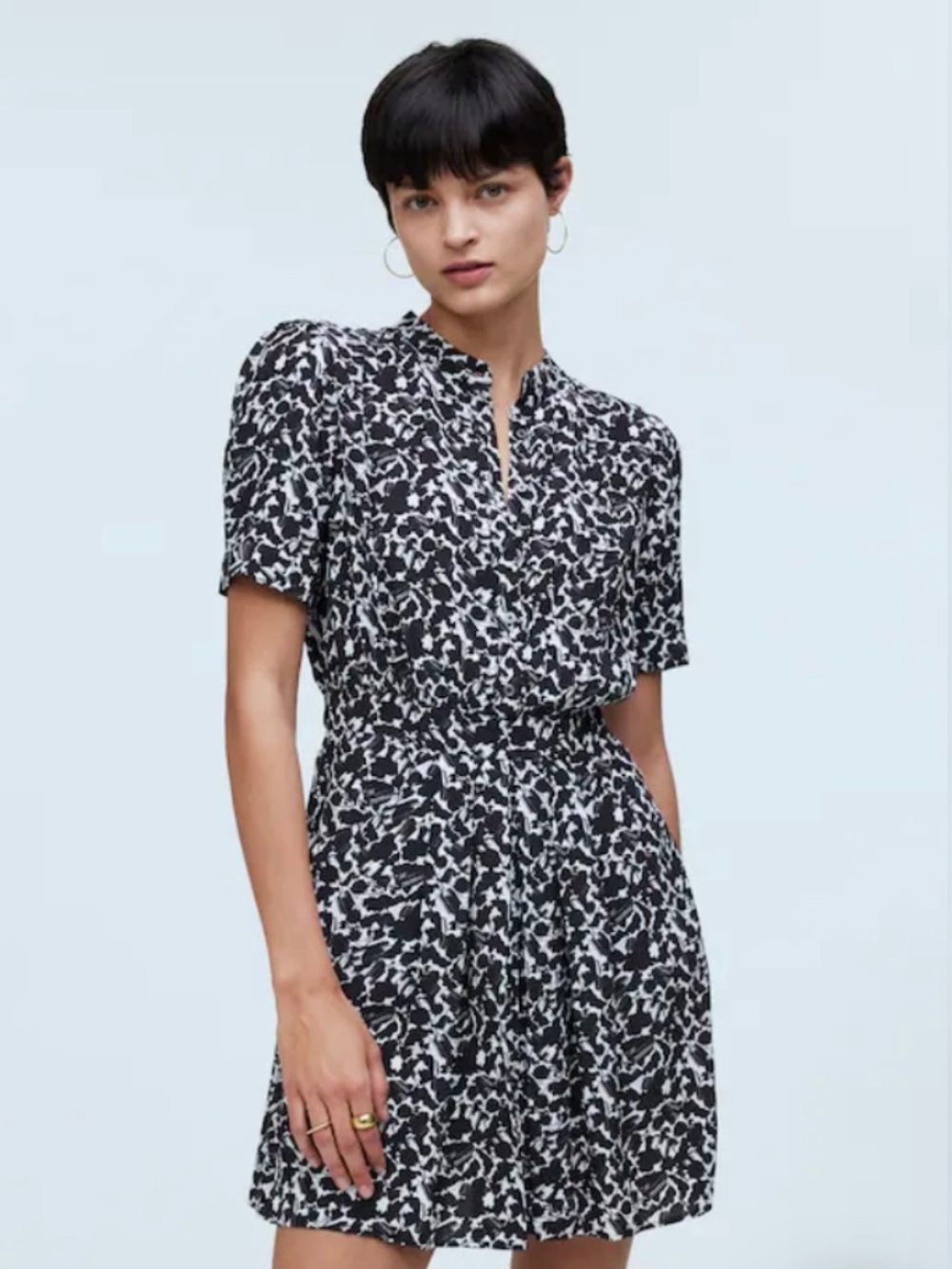 MADEWELL - Size 2 - BLACK AND WHITE DRESS - NWT